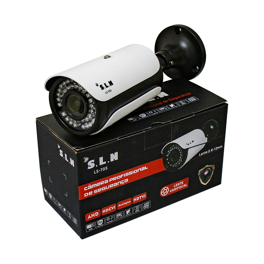 Câmera Segurança 2.0MP HD 4 IN 1 IR Varifocal Metal Bullet